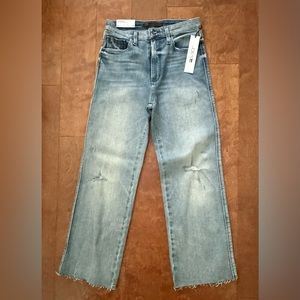 NWT. Joe's Jeans Size 25. The Blake Cropped High Rise Wide Leg in Michaela